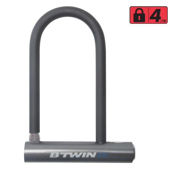 u-bike-lock-500-grey-decathlon-8342034-1.jpg U Bike Lock 500 - Grey