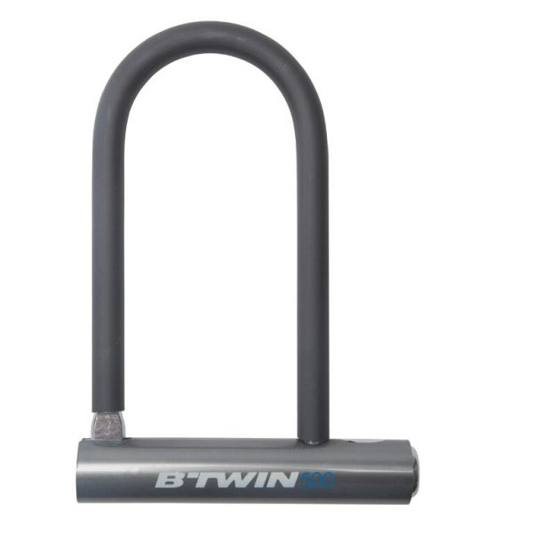 u-bike-lock-500-grey-decathlon-8342034.jpg U Bike Lock 500 - Grey